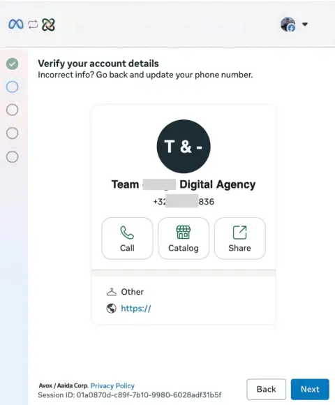 Confirm your WhatsApp Business app profile